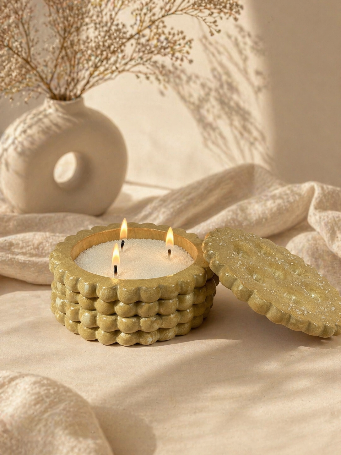 Realistic Cookie Candle | Marzipan Heaven Scent | Handmade Soy Candle | Sweet Decor