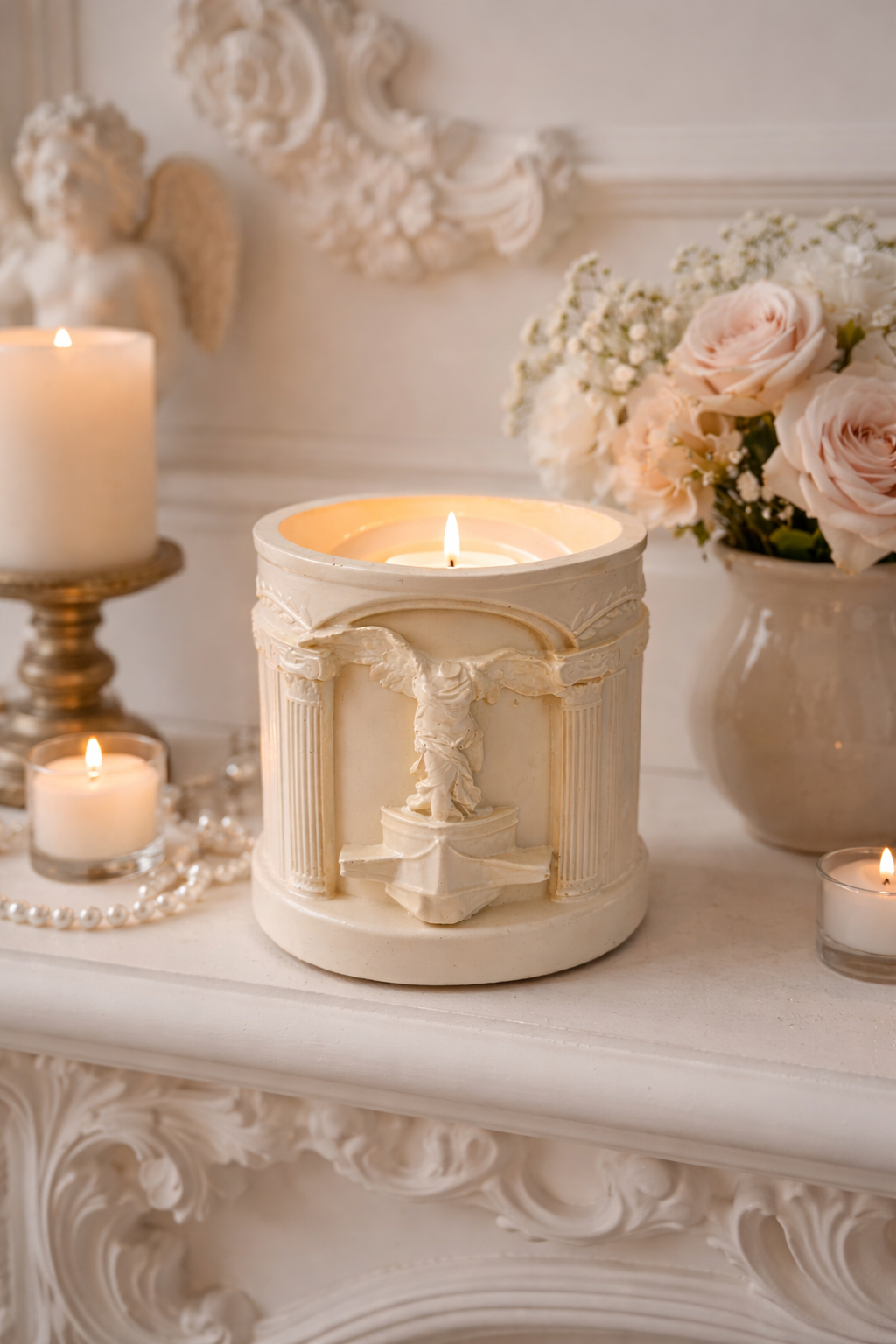 Handmade Soy Candle — Wedding Favor & Housewarming Gift | Minimalist Holder