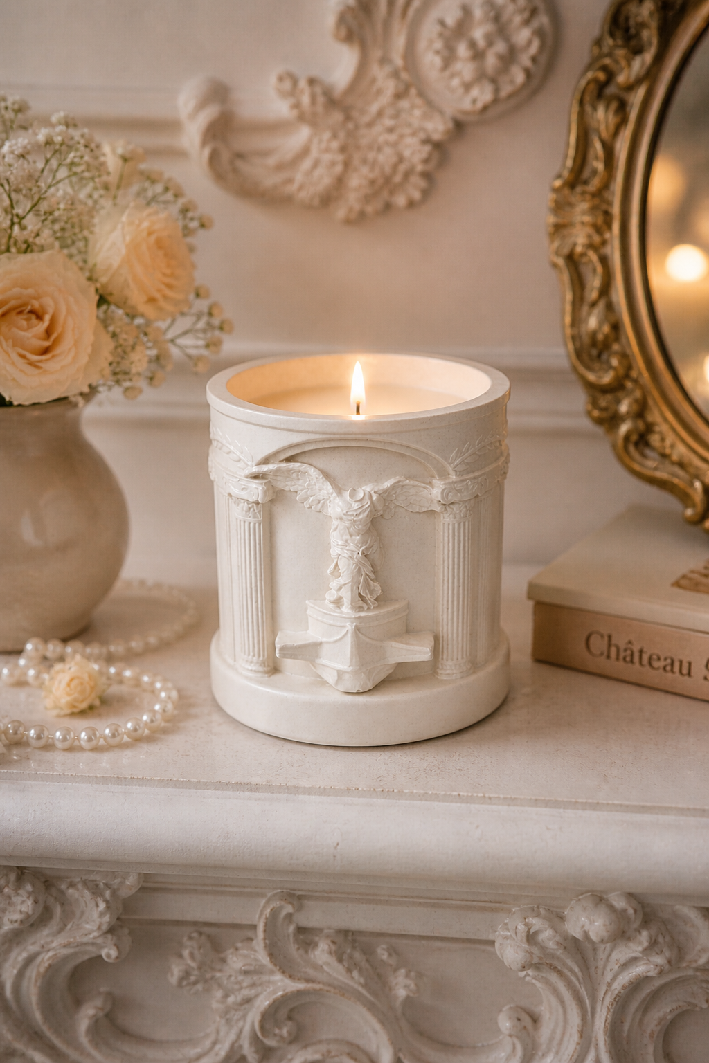 Handmade Soy Candle — Wedding Favor & Housewarming Gift | Minimalist Holder