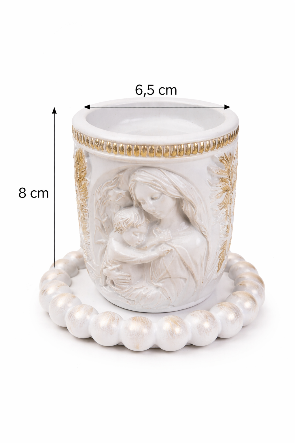 Madonna Candle — Handmade Soy Candle | Green Tea & Bamboo | Catholic Gift